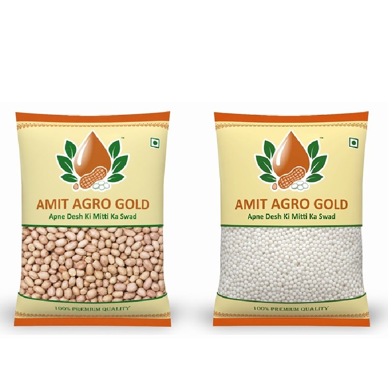 Amit Agro Gold Premium Peanuts & Sabudana Combo Pack